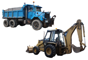 Dump truck & Backhoe/Loader equipment