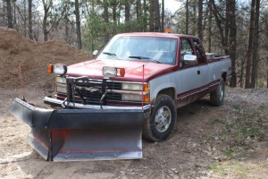 Snow plow truck equipment plow